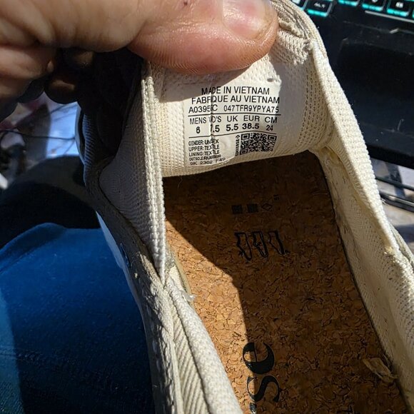 Womens 7.5 - Converse Quilted Run Star Hike Platform Sneaker Khaki WhiteA03959C - Picture 11 of 11